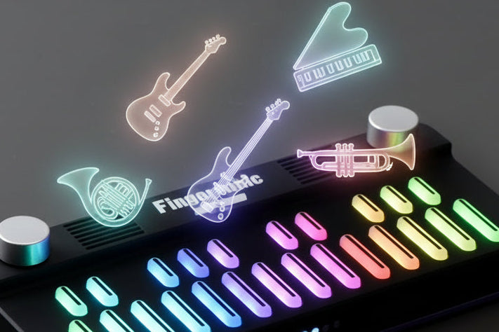 Fingersonic App sound upload feature for adding new sound profiles and custom tones to Fingersonic Keys