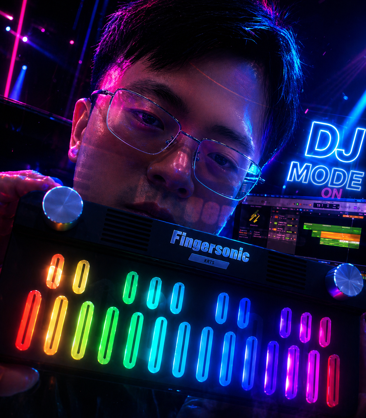 Fingersonic Keys - Best Portable MIDI Keyboard for DJ Live Performance